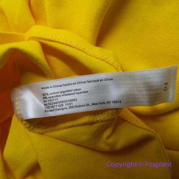 NEW Eloquii yellow Cross‎ Front Flutter Sleeve Dress, size 24 - Picture 16 of 16